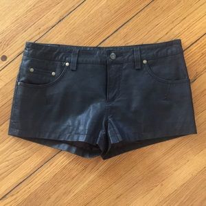 Faux Leather Free People Shorts